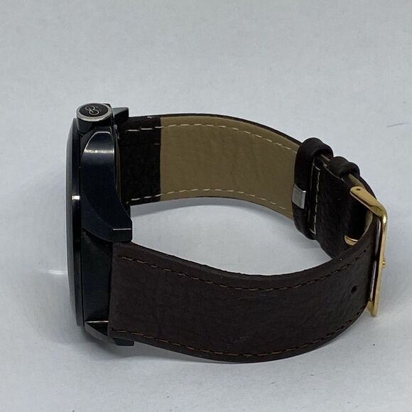 Eleven Eleven Unisex Brown Leather Analog Camo Dial Quartz Wrist Watch LJ439 - Picture 9 of 12